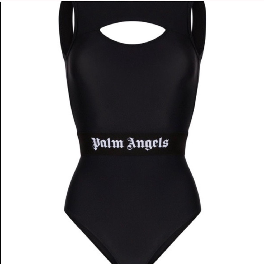 Palm Angel Cutout One Piece Swim